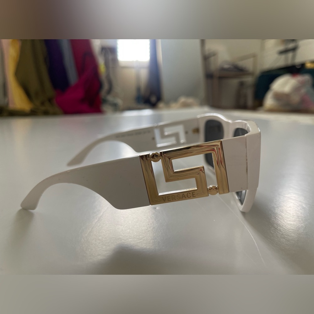 White versace glasses